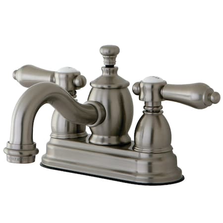 Kingston Brass KS7108BAL 4" Centerset Bathroom Faucet, Brushed Nickel KS7108BAL